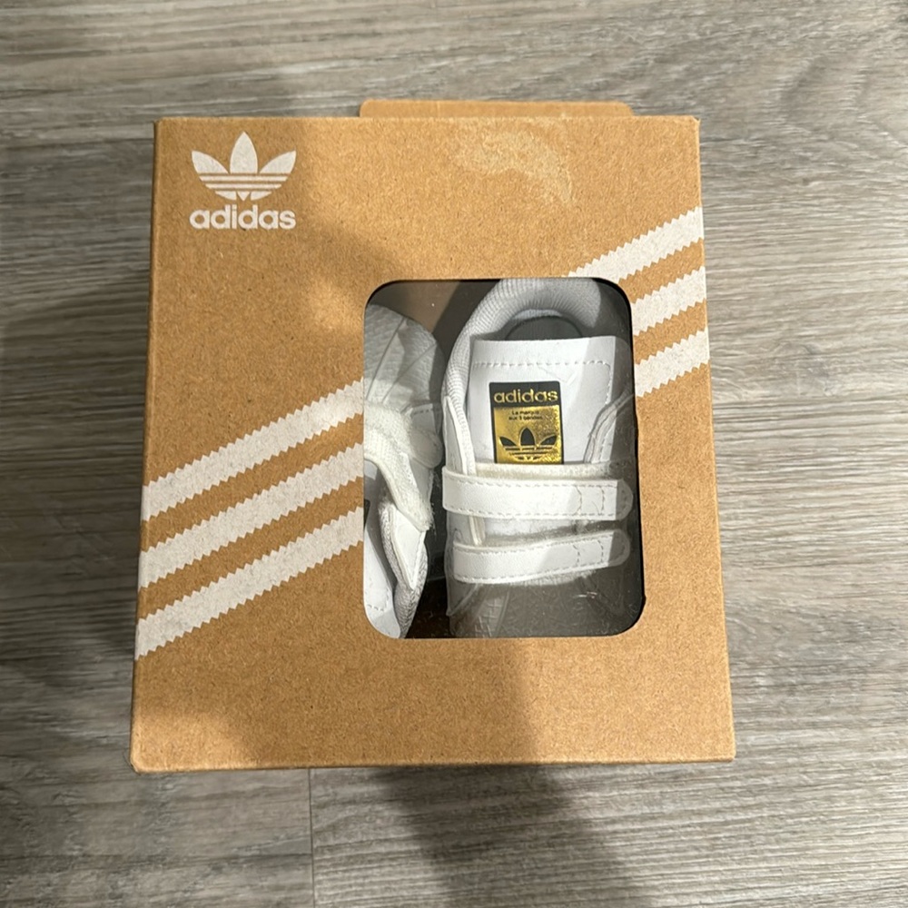 Adidas Super Star Crib Shoes- Size 3